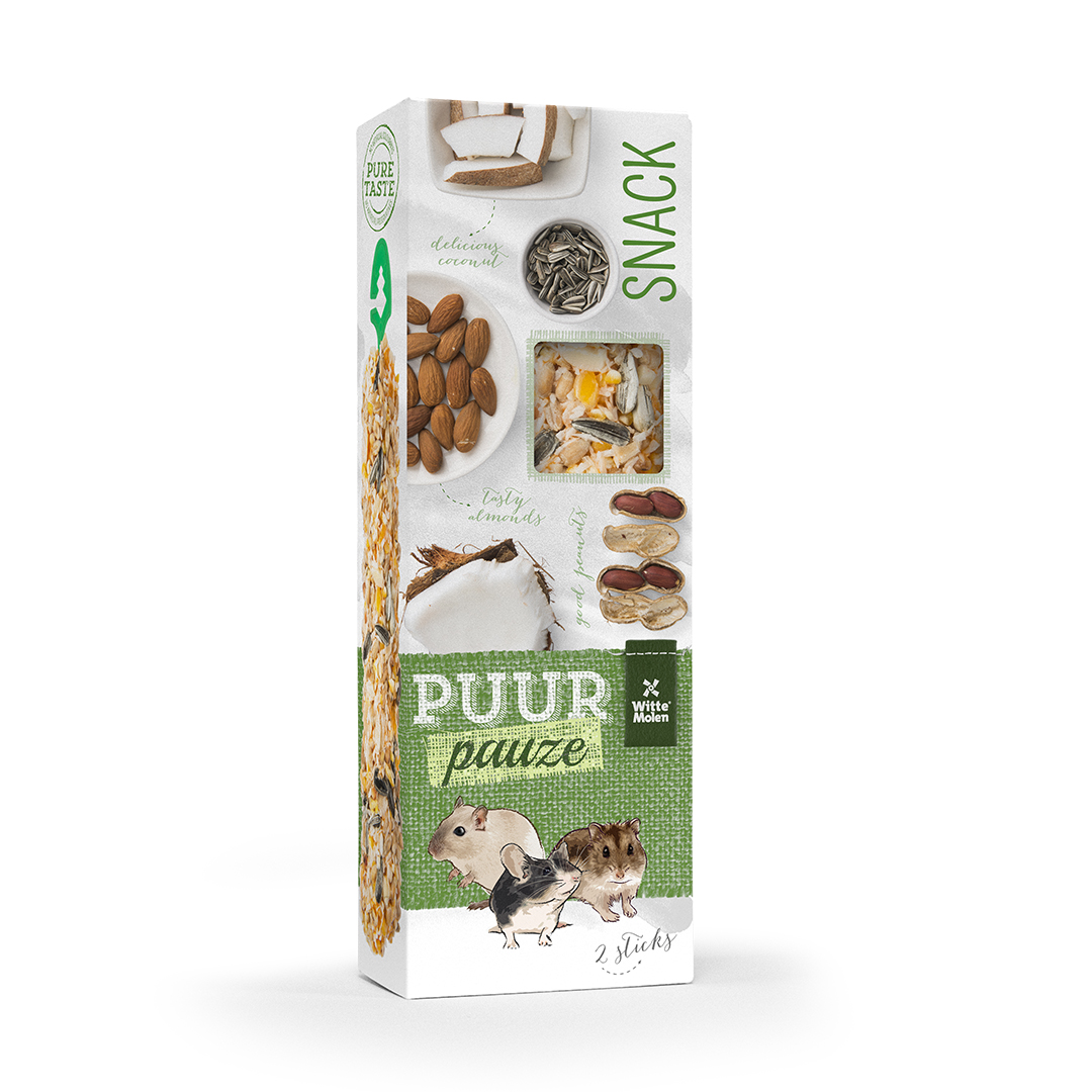 Friandise stick petits rongeurs amande & cacahuète 110g